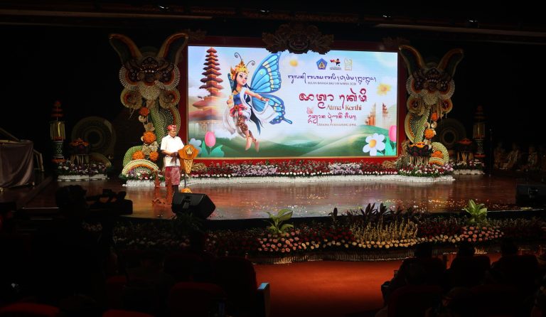 Buka Bulan Bahasa Bali VIII, Gubernur Koster: Aksara Bali harus Tampil di Semua Ruang