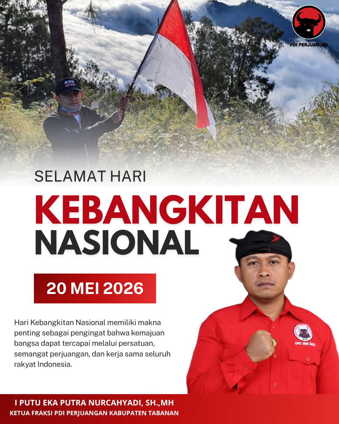 Eka Nurcahyadi Ucapkan Selamat Hari Kebangkitan Nasional
