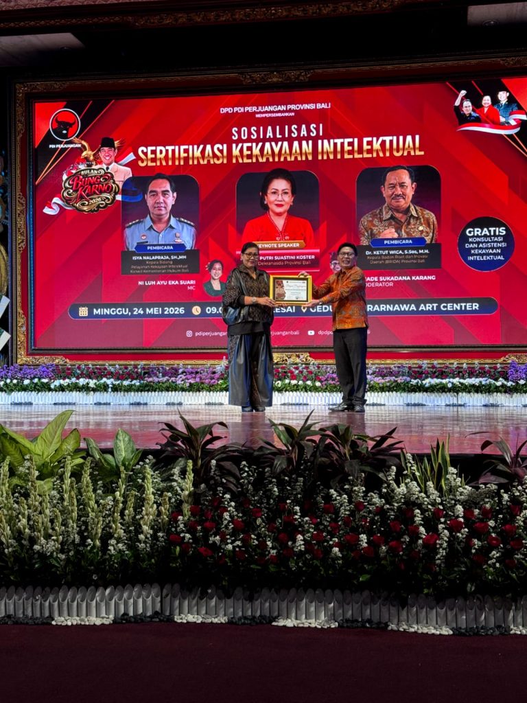 DPD PDI Perjuangan Bali Kuatkan Perlindungan Karya dan Inovasi melalui Sosialisasi Sertifikasi Hak Kekayaan Intelektual