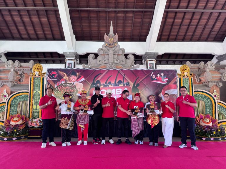 Semarak Bulan Bung Karno 2026, DPC PDI Perjuangan Kota Denpasar Gelar Lomba Senam Nangun Sat Kerthi Loka Bali