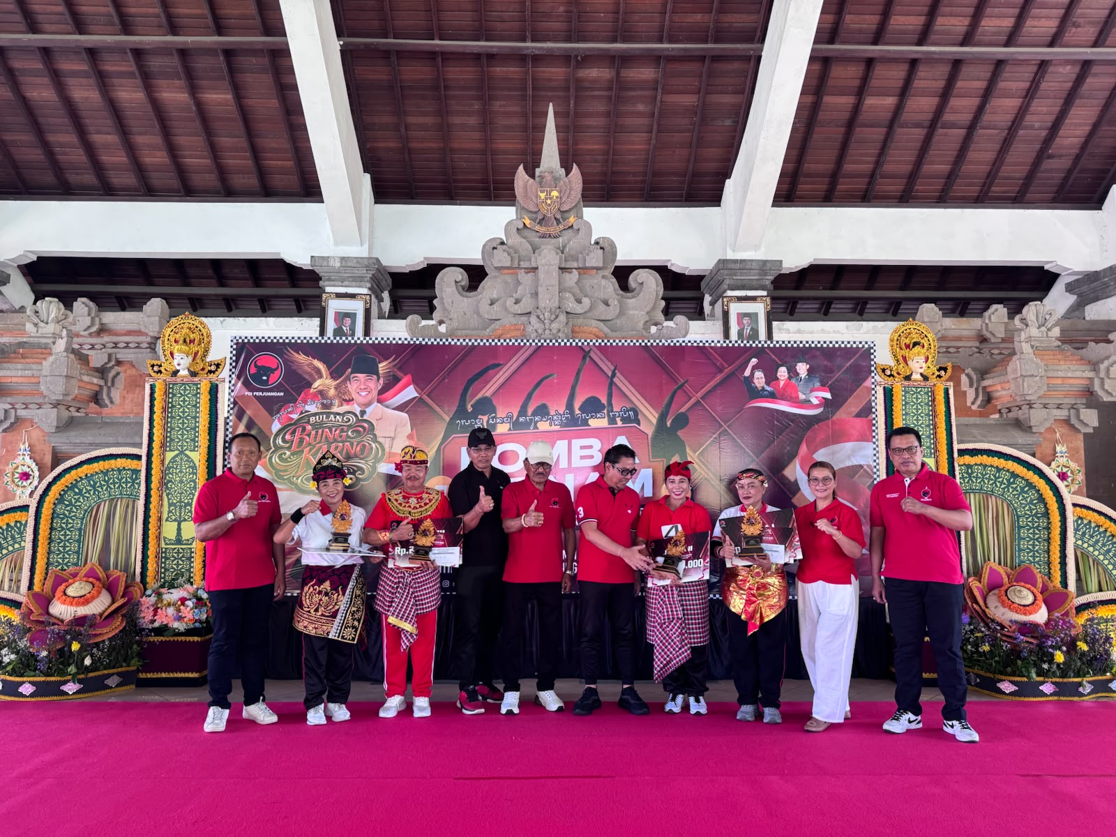 Semarak Bulan Bung Karno 2026, DPC PDI Perjuangan Kota Denpasar Gelar Lomba Senam Nangun Sat Kerthi Loka Bali