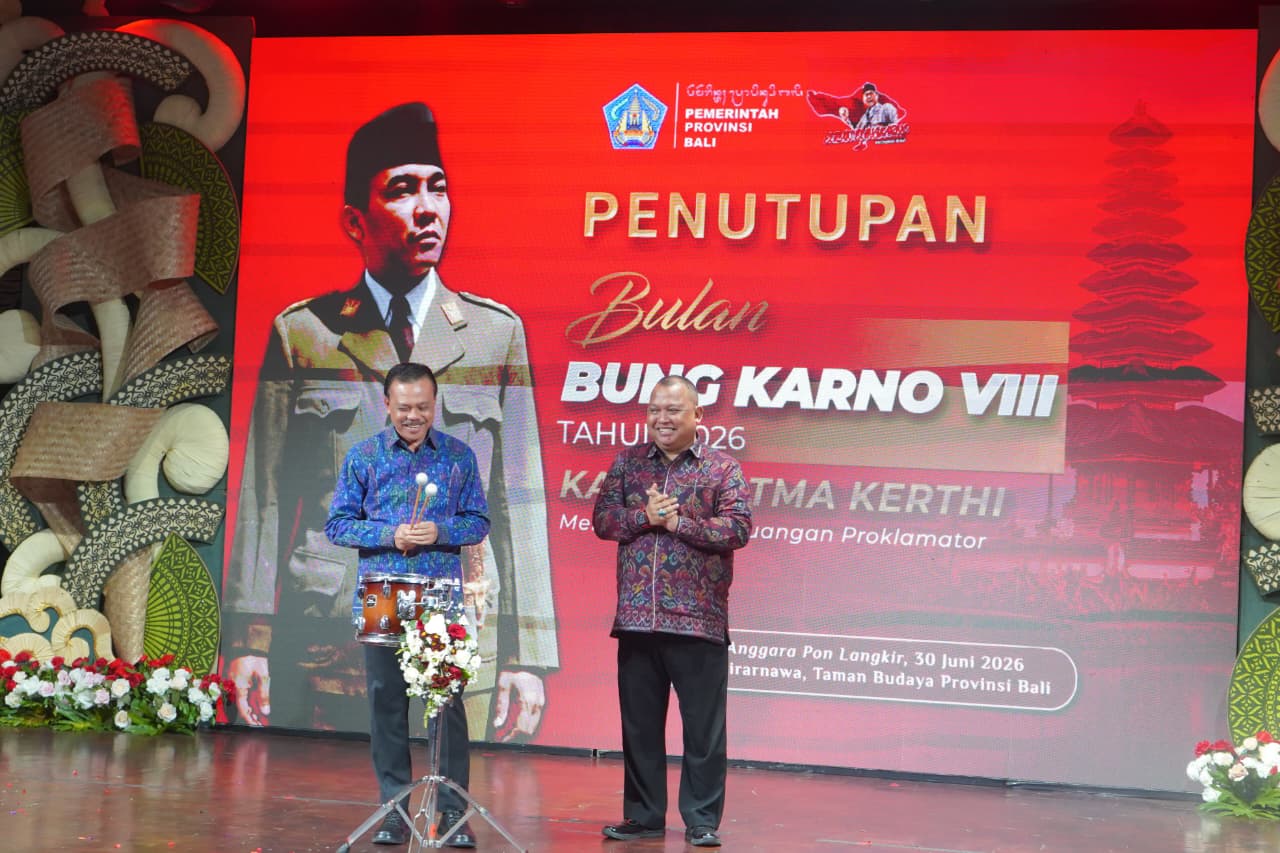 Mewakili Gubernur Koster, Sekda Bali Tutup Bulan Bung Karno VIII Tahun 2026, Luncurkan Tema 2027 “Kirtya Wana Kerthi”