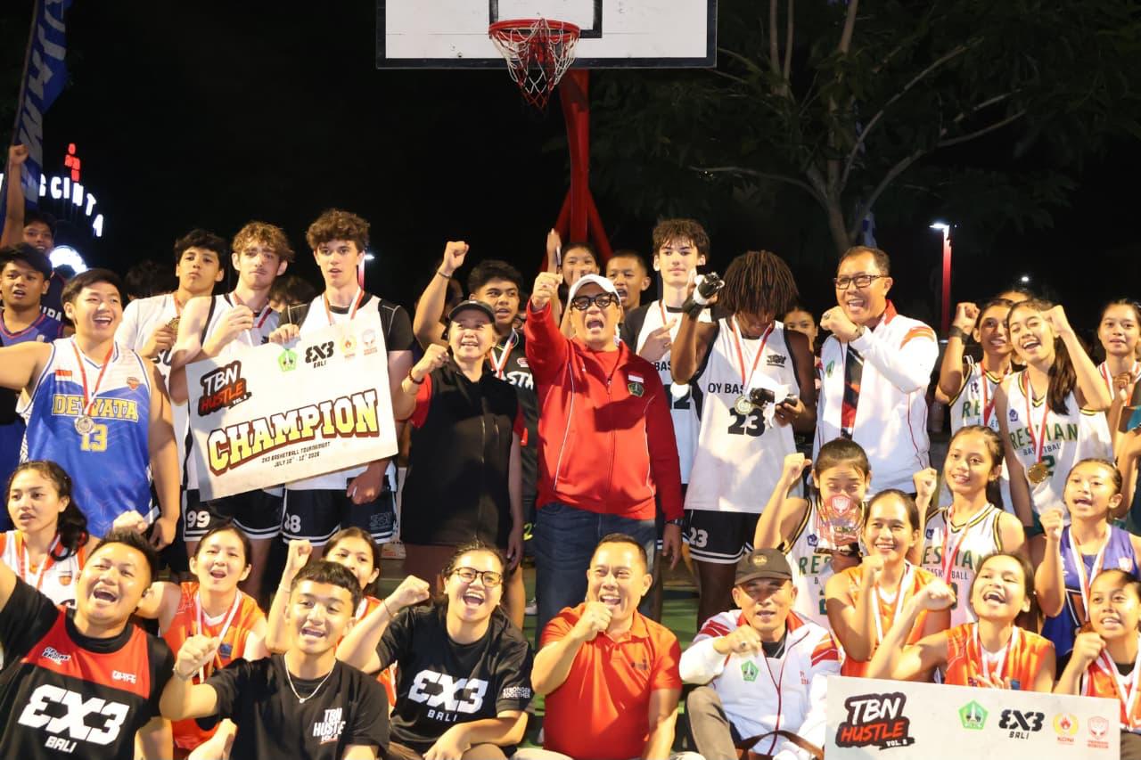 Bupati Sanjaya Apresiasi Tabanan Hustle 3×3 Vol 2, Tegaskan Komitmen Cetak Atlet Basket Berprestasi