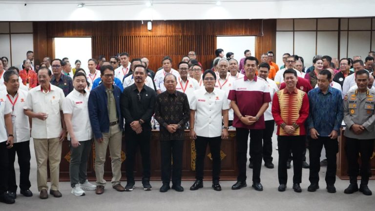 Buka Rakerprov KONI Bali 2026, Gubernur Koster Minta Fokus Porprov dan Berjuang Rebut Posisi Kelima PON