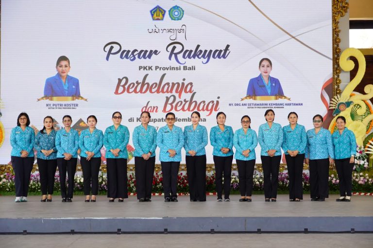 Pasar Rakyat TP PKK Bali di Jembrana, Putri Koster Dorong UMKM dan Berbagi dengan Warg