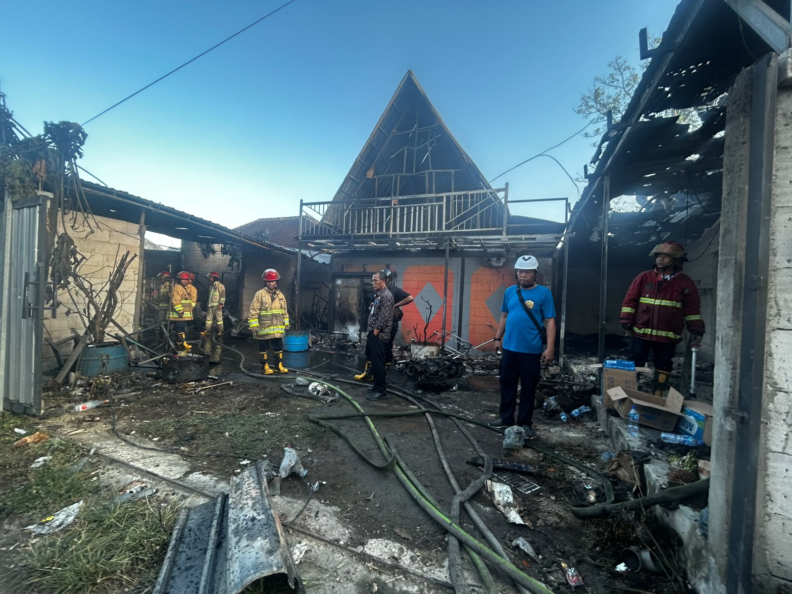 Gudang Kembang Api Terbakar di Denpasar Timur, Dua Orang Terluka
