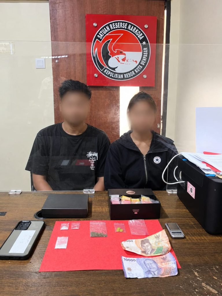 Kedapatan Simpan Narkoba di Rumah, Sepasang Kekasih di Denpasar Diamankan